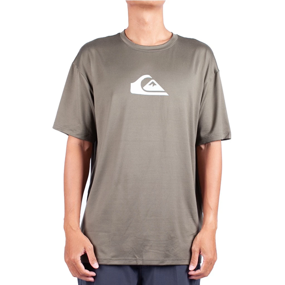 QUIKSILVER SOLIDSTREAK ID -LOOSE UQYWR03154-CRE0 RASH GUARD SHORT SLEEVE (M)