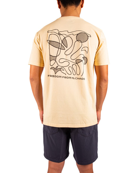 QUIKSILVER EVABSTRACTCH ID UQYZT05655-YEE0 T-SHIRT SHORT SLEEVE (M)