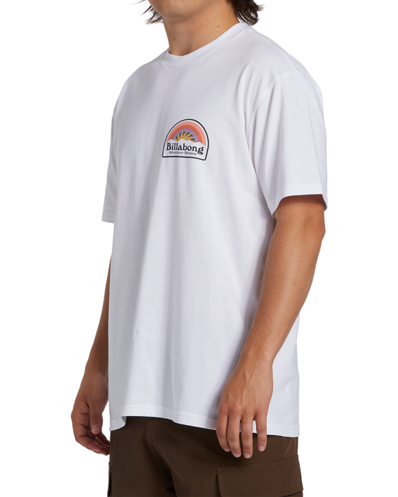 BILLABONG SUN UP SS ABYZT02301-WHT T-SHIRT SHORT SLEEVE (M)