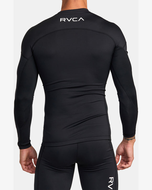 RVCA COMPRESSIONLS  KTTP BLK AVYKT00266-BLK COMPRESSION TOP LONG SLEEVE (M)