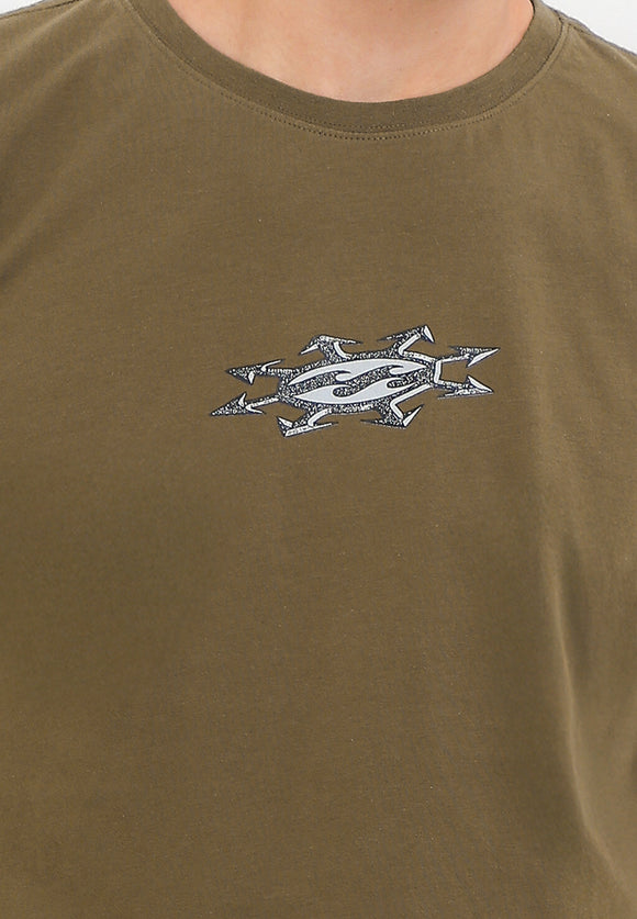 BILLABONG IMMORTAL SPIKE SS TEE BBLOCM250-GRV T-SHIRT SHORT SLEEVE (M)