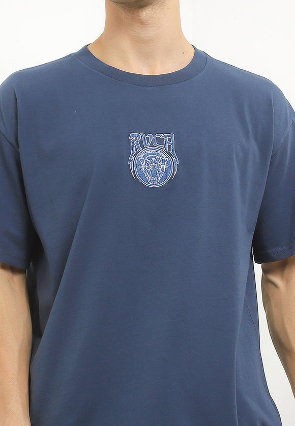 RVCA ROARING SS TEE VALOCM111-BSL T-SHIRT SHORT SLEEVE (M)