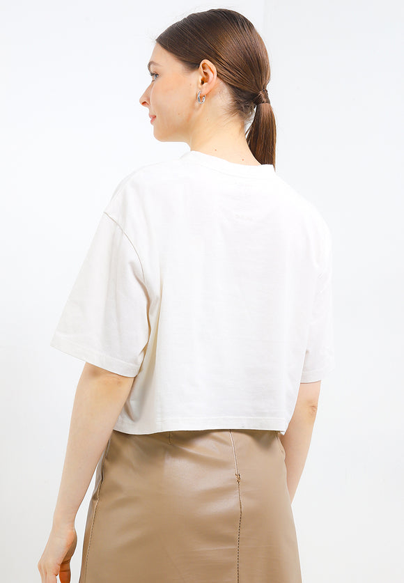 RVCA OFF FIELD HALF TEE VALOCW045-ANW T-SHIRT SHORT SLEEVE (W)