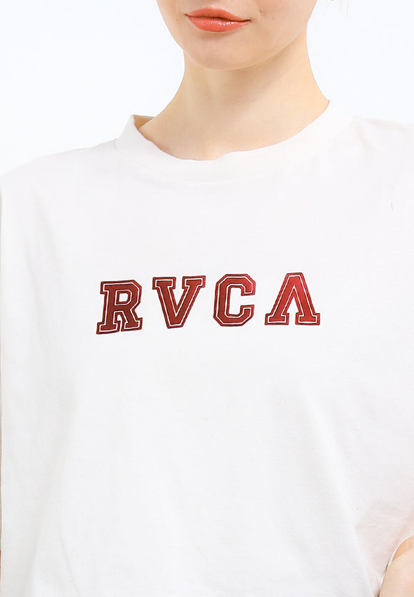 RVCA OFF FIELD HALF TEE VALOCW045-ANW T-SHIRT SHORT SLEEVE (W)
