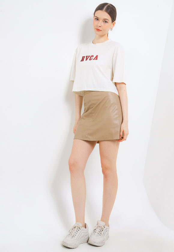 RVCA OFF FIELD HALF TEE VALOCW045-ANW T-SHIRT SHORT SLEEVE (W)