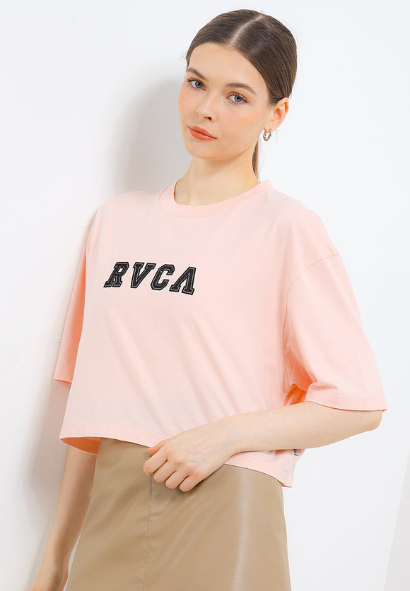 RVCA OFF FIELD HALF TEE VALOCW045-MCD T-SHIRT SHORT SLEEVE (W)