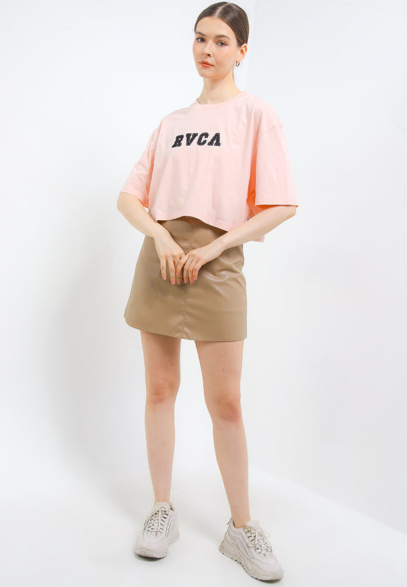 RVCA OFF FIELD HALF TEE VALOCW045-MCD T-SHIRT SHORT SLEEVE (W)