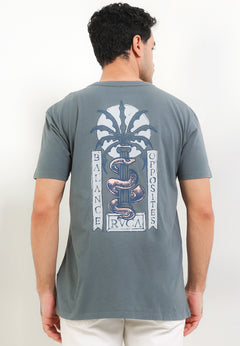 RVCA SERPENT SS TEE VALOCM141-ABG T-SHIRT SHORT SLEEVE (M)