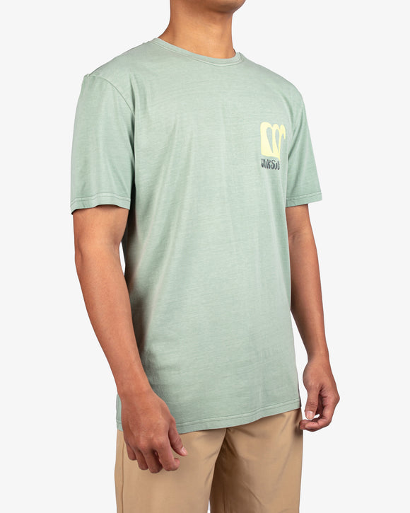 QUIKSILVER TROPICAL FLOW UQYZT05700-GGV0 T-SHIRT SHORT SLEEVE (M)