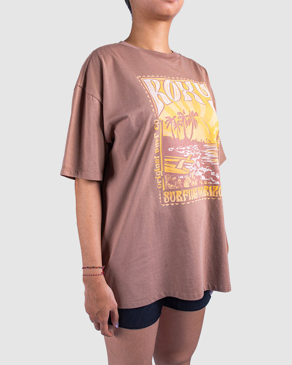 ROXY SUNNY BEACH ID URJZT03910-CZU0 T-SHIRT SHORT SLEEVE (W)