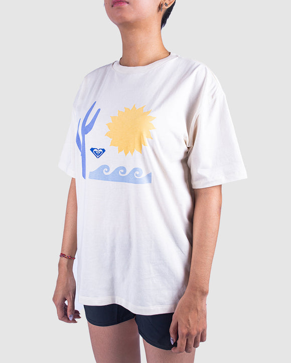 ROXY SEASIDE ID URJZT03911-WBS0 T-SHIRT SHORT SLEEVE (W)