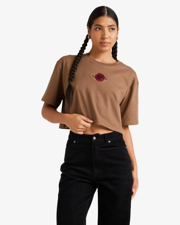 RVCA JUPITER TEE VALOCW044-CQK T-SHIRT SHORT SLEEVE (W)