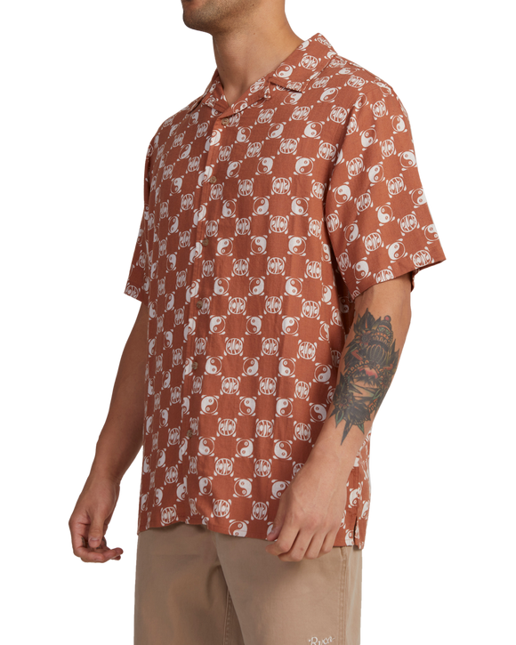 RVCA YANG SS SHIRT UVYWT00140-CPE0 SHIRT SHORT SLEEVE (M)