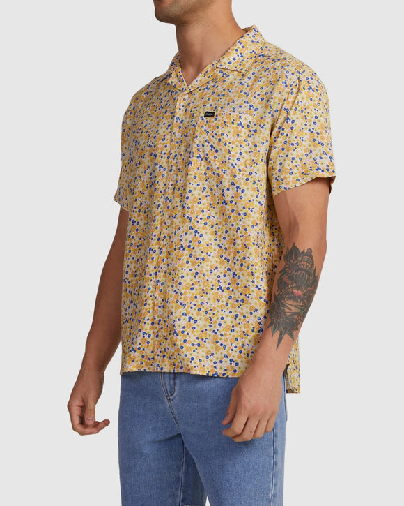 RVCA GROUND COVER SS UVYWT00142-NEZ0 SHIRT SHORT SLEEVE (M)