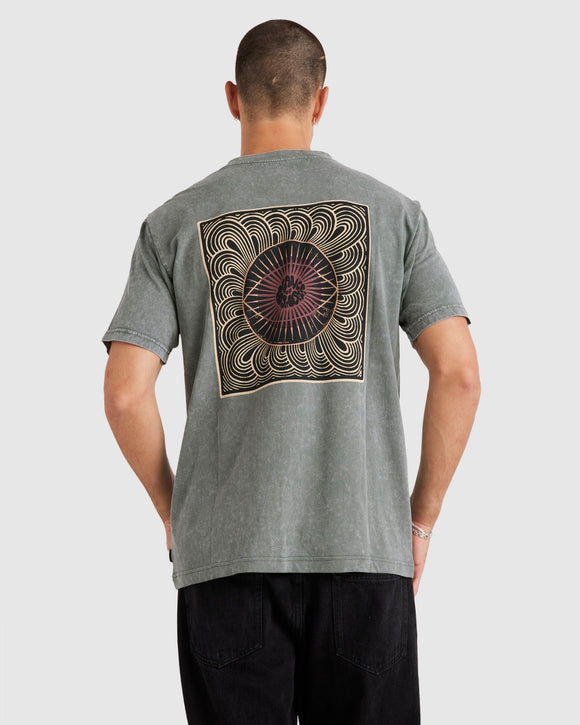 RVCA JUPITER SS TEE VALOCM117-GNB T-SHIRT SHORT SLEEVE (M)