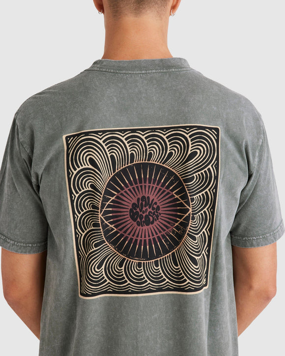 RVCA JUPITER SS TEE VALOCM117-GNB T-SHIRT SHORT SLEEVE (M)