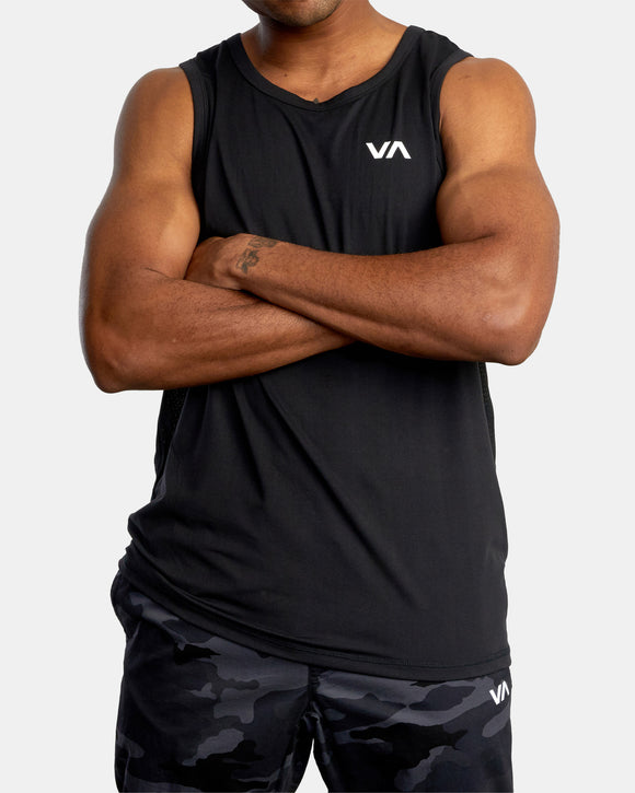 RVCA SPORT VENT SL V9031RST-BLK T-SHIRT SHORT SLEEVE (M)