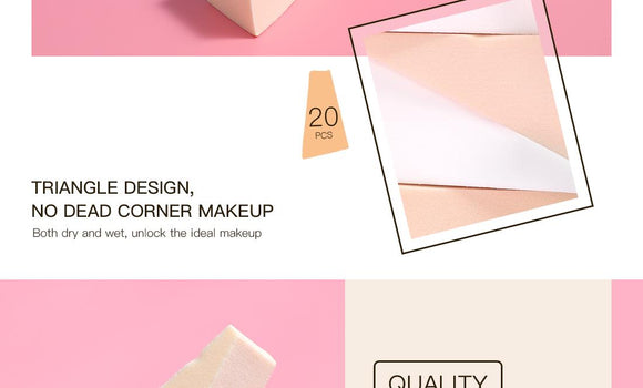 MINISO COSMETICS SPONGE WEDGES(20PCS) 0200029861 COSMETIC PUFF