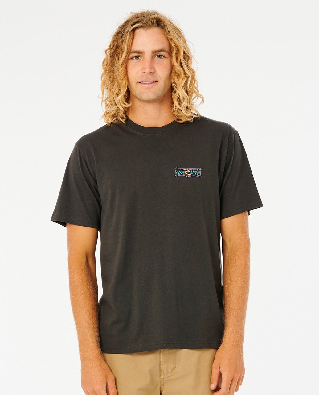 T-Shirt Oversize Rip Curl Wave Maker Heritage - Washed Black