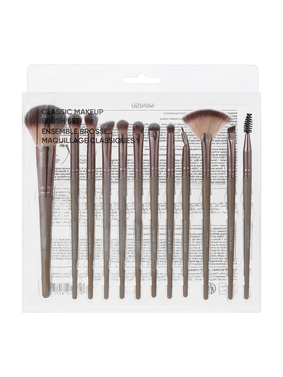 MINISO PREMIUM CLASSIC MAKEUP BRUSH SET ( 12 PCS ) ( GOLDEN ) 2010531610102 MAKEUP BRUSH