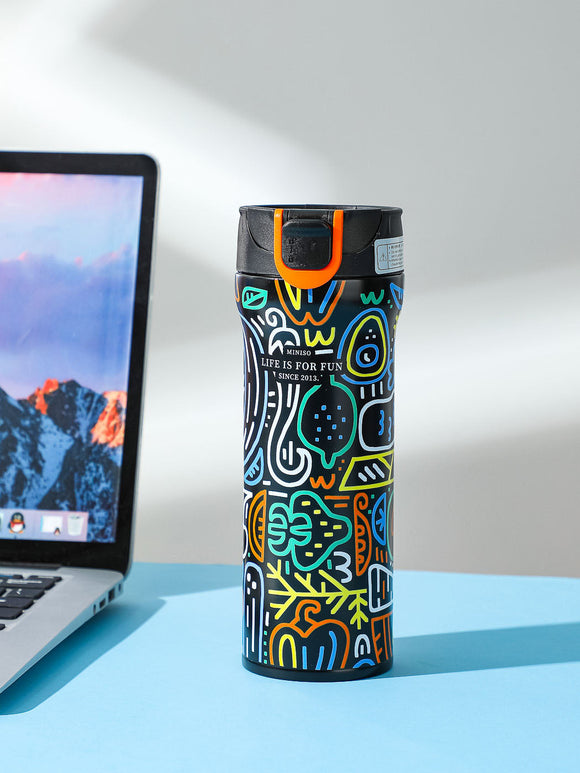 MINISO COOL INSULATED THERMAL TUMBLER 450ML(BLACK) 2010867211103 VACUUM BOTTLE