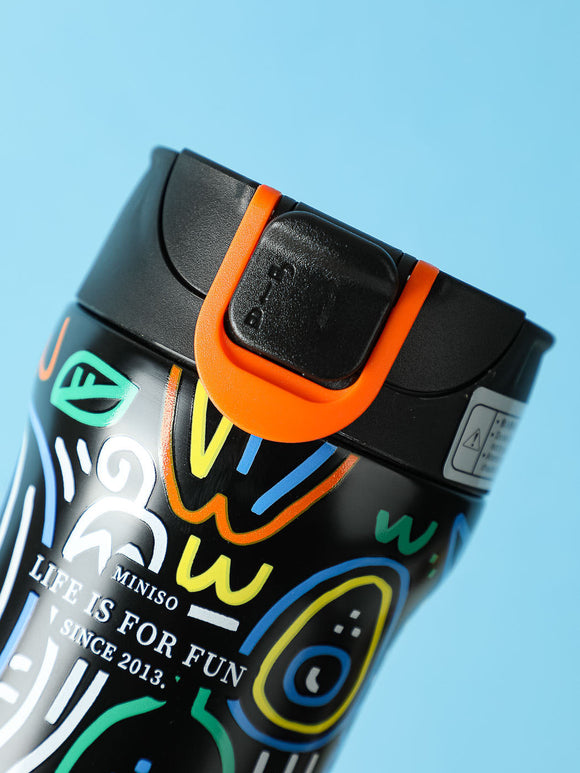 MINISO COOL INSULATED THERMAL TUMBLER 450ML(BLACK) 2010867211103 VACUUM BOTTLE