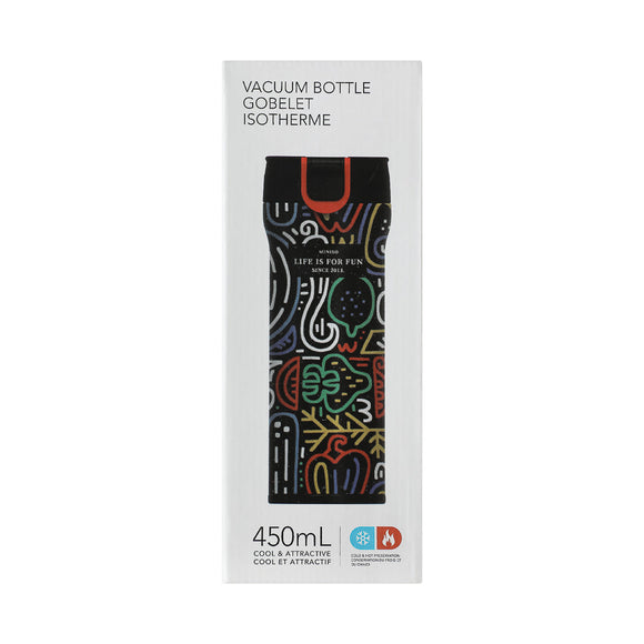 MINISO COOL INSULATED THERMAL TUMBLER 450ML(BLACK) 2010867211103 VACUUM BOTTLE