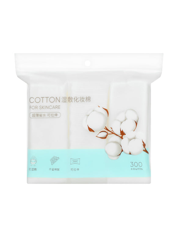 MINISO STRETCHY WASTE-PROOF COTTON PADS (300 COUNT) 2010977610100 COTTON PADS