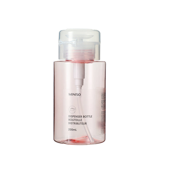 MINISO LARGE CAPACITY PUSH DOWN PUMP DISPENSER BOTTLE, 200 ML (PINK/BLUE) 2011856610105 BATHROOM SUPPLIES
