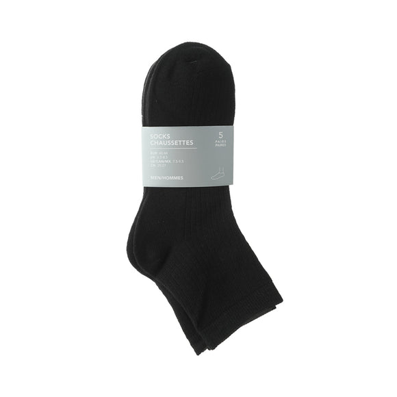 MINISO MEN'S PREPPY STYLE STRIPE CREW SOCKS (5 PAIRS) 2013125810100 MEN'S LOW-CUT SOCKS