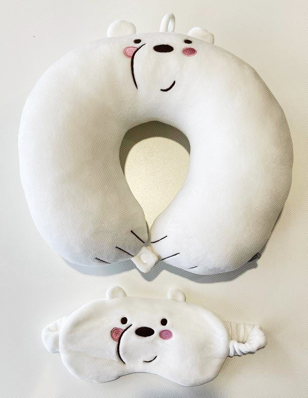 MINISO WE BARE BEARS COLLECTION 4.0 U SHAPED PILLOW ICE BEAR 2010570 Sonee Sports