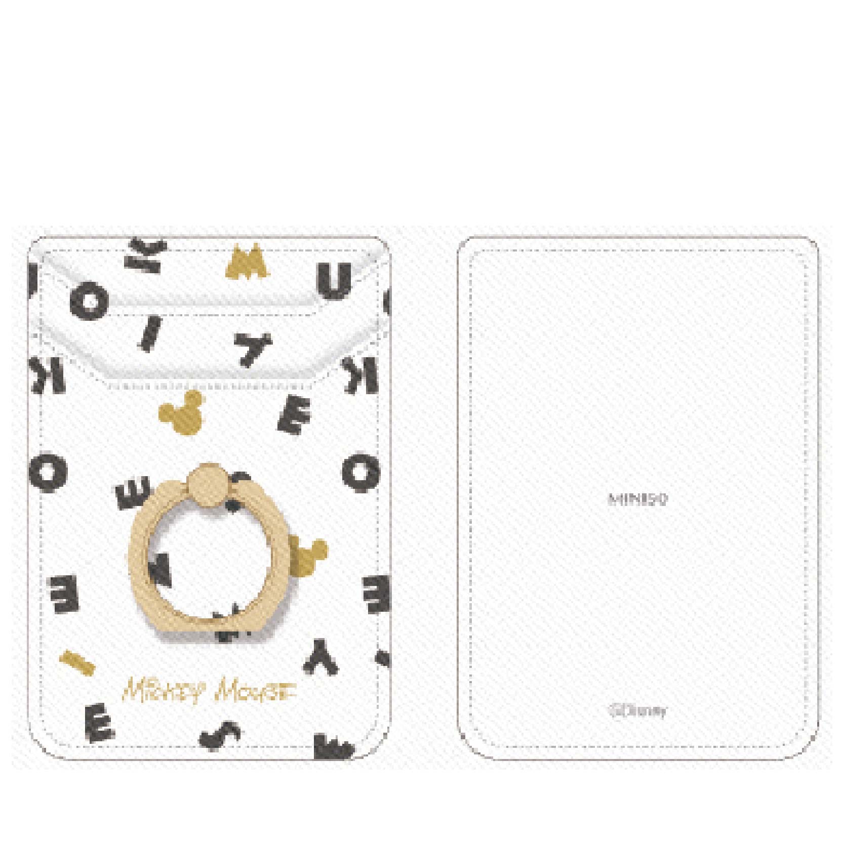 MINISO MICKEY MOUSE COLLECTION STICK-ON PHONE CARD HOLDER (MICKEY LETTERS) 2012253811102 CELLPHONE HOLDER