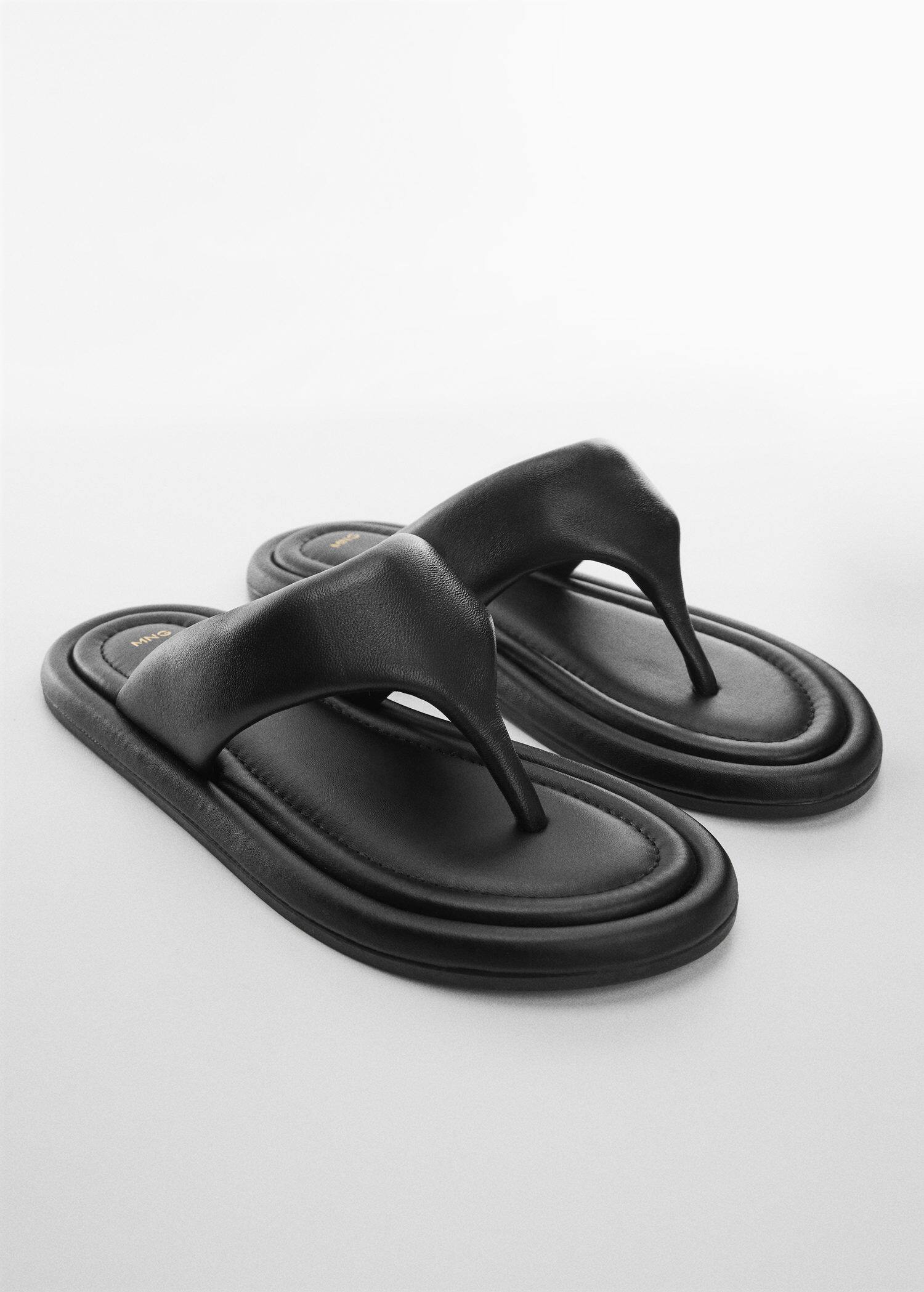 Mango discount sandals black