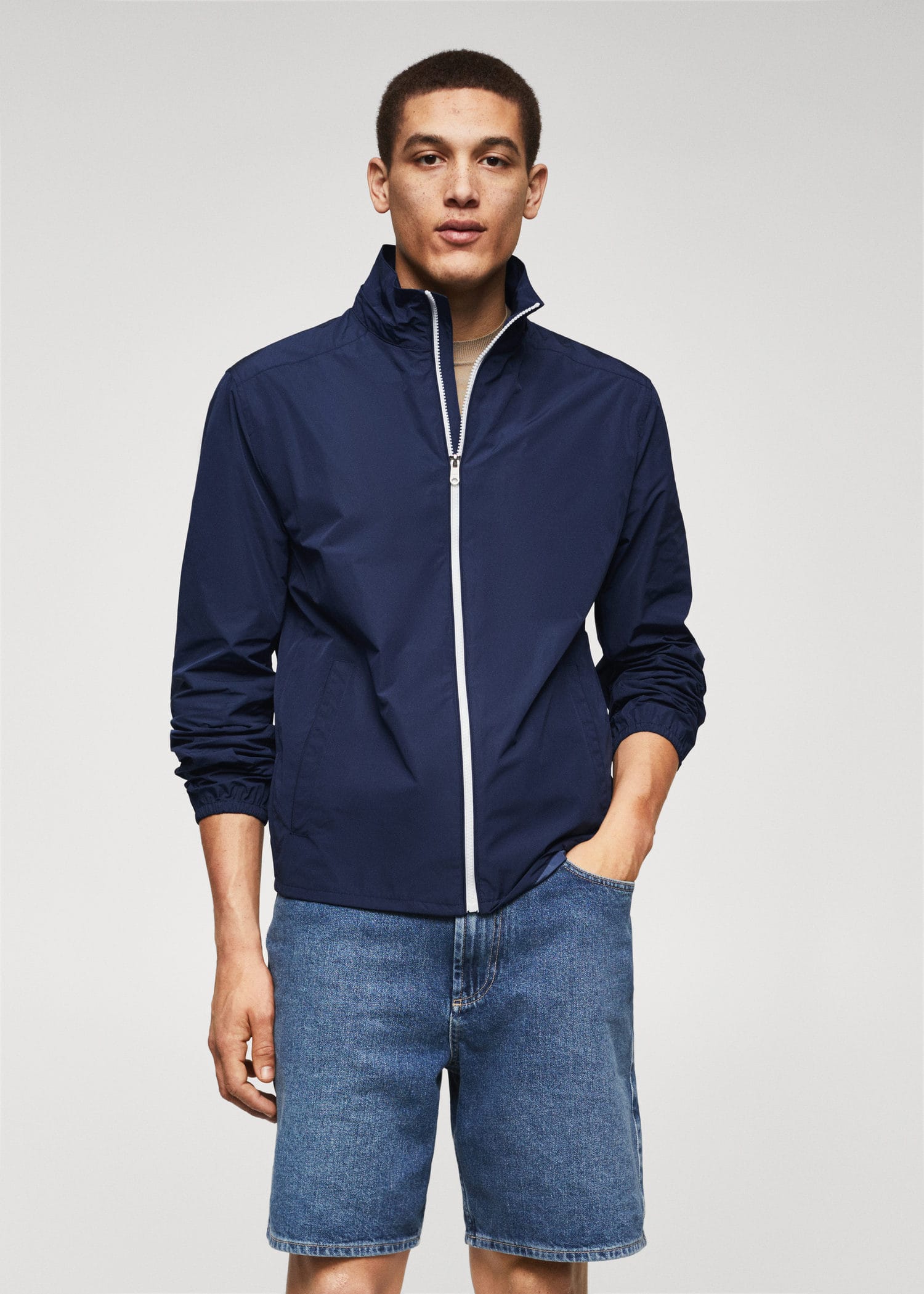 Mango 2024 navy jacket