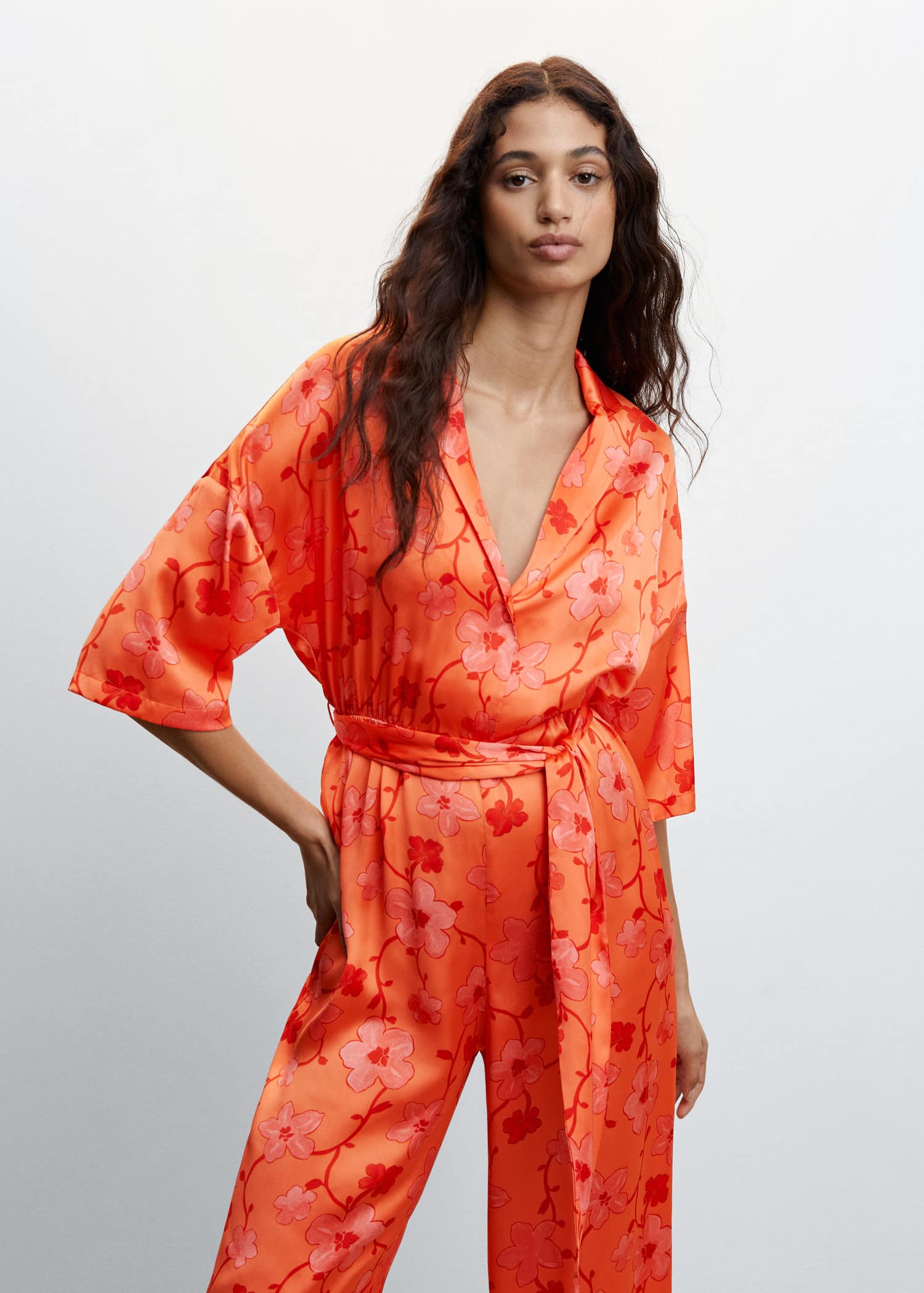 Mango best sale orange jumpsuit