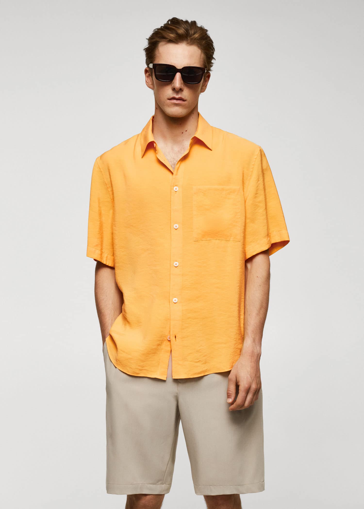 MANGO ALCUDIA 5702251620 MANGO MAN SHIRT SHORT SLEEVE Sonee Sports