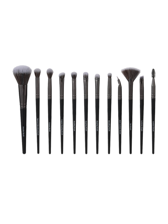 MINISO PREMIUM CLASSIC MAKEUP BRUSH SET ( 12 PCS ) ( BLACK ) 2010531611109 MAKEUP BRUSH