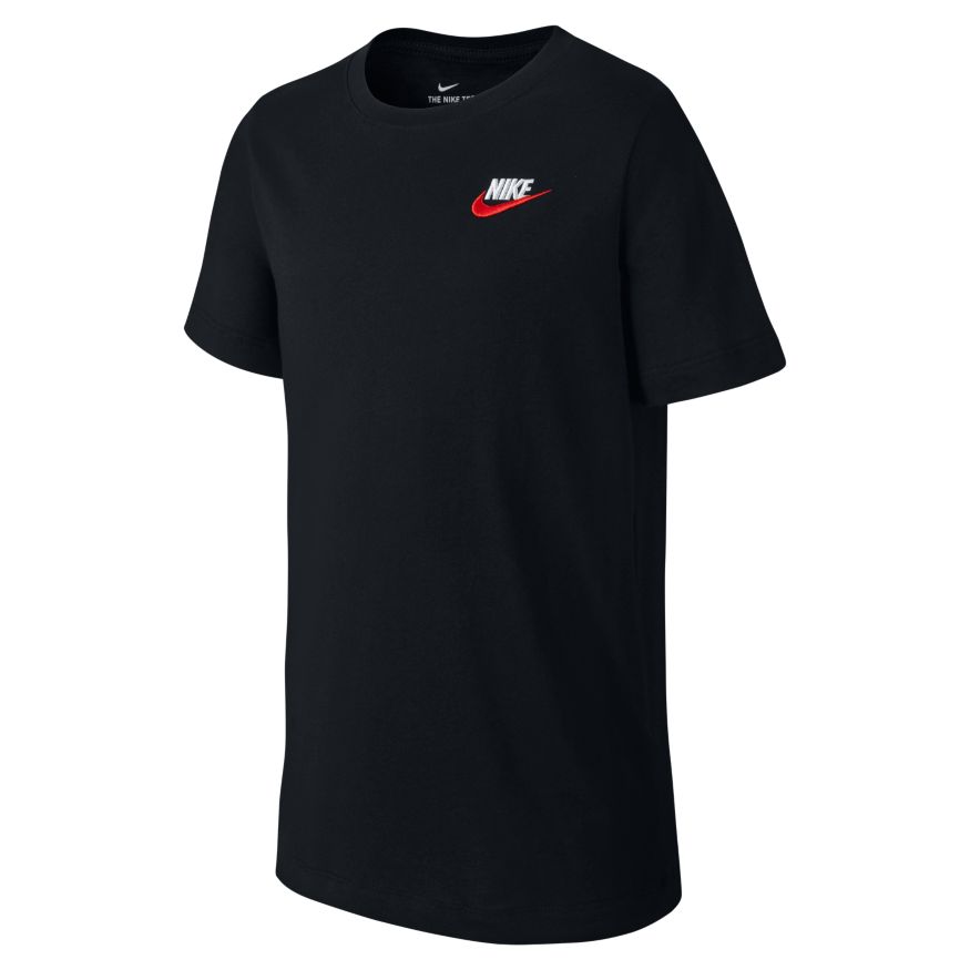 Black nike shirt shop with red logo