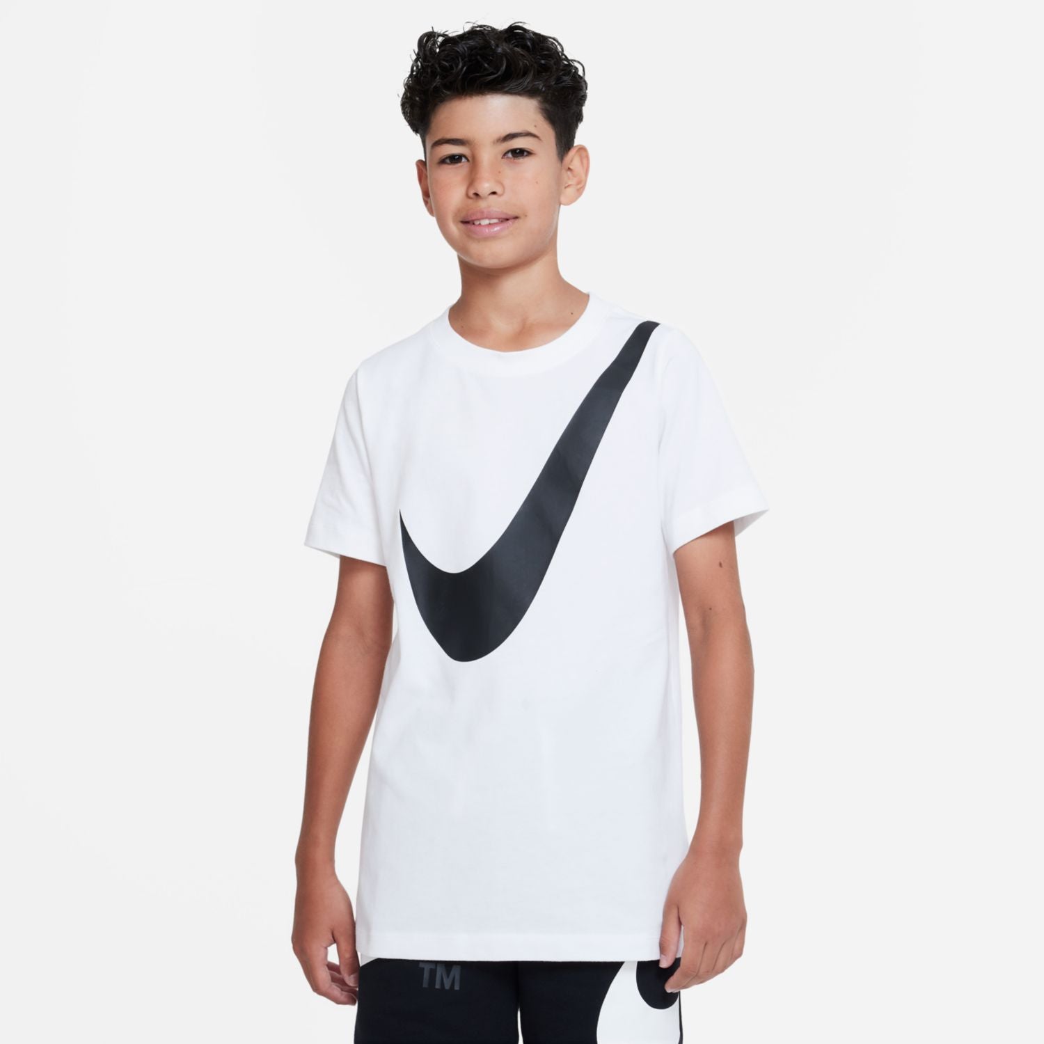 Nike Air Men's NSW Shirt Swoosh Printed T-Shirt Crew Neck Short Sleeve Tee