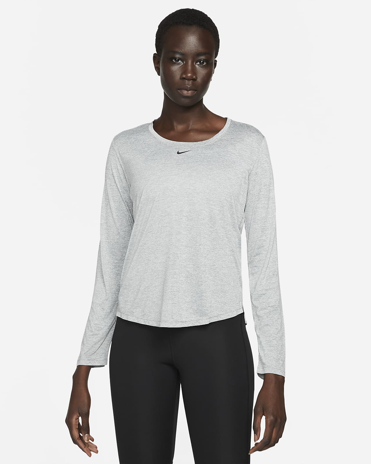 Nike dri-fit miler long 2024 sleeve t-shirt - women's