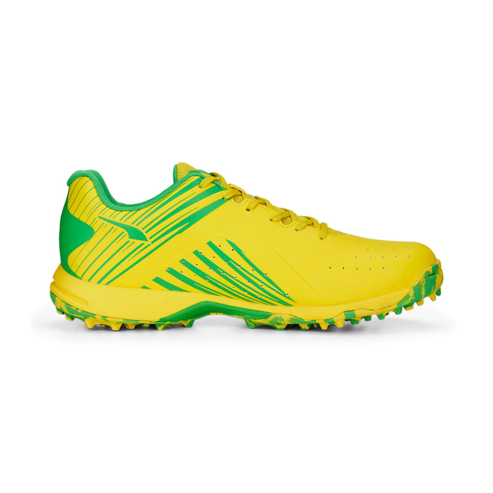 Puma yellow cricket shoes best sale