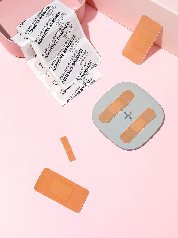 MINISO BREATHABLE WATERPROOF BANDAGE PACK ( 50 COUNT ) ( NUDE COLOR ) 0200048211 BAND-AIDS