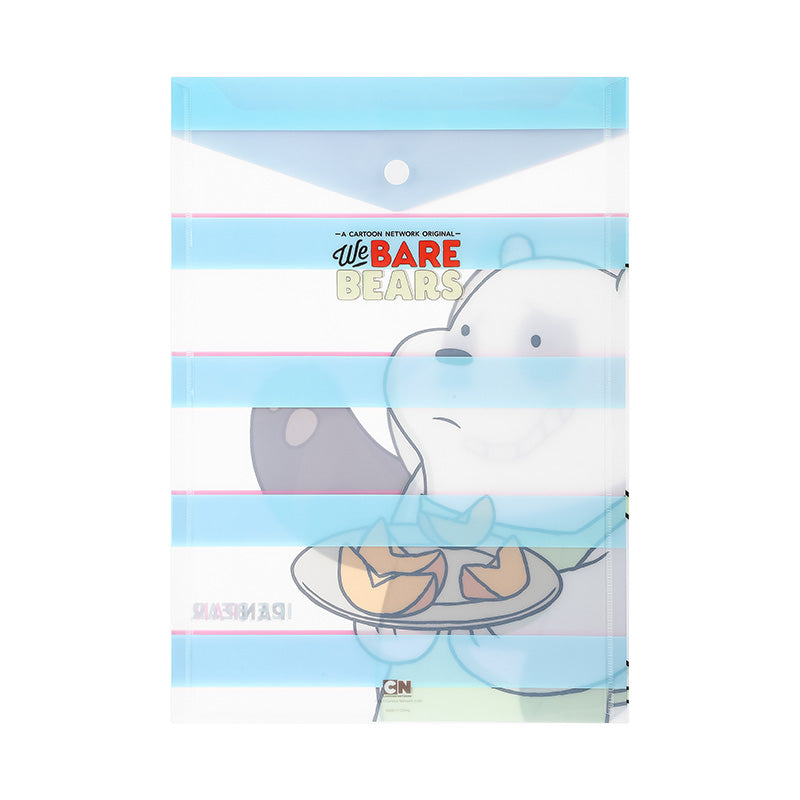 MINISO WE BARE BEARS - A4 VERTICAL DOCUMENT SNAP FOLDER ( 2 PACK ) 0400030581 STATIONERY ORGANIZER