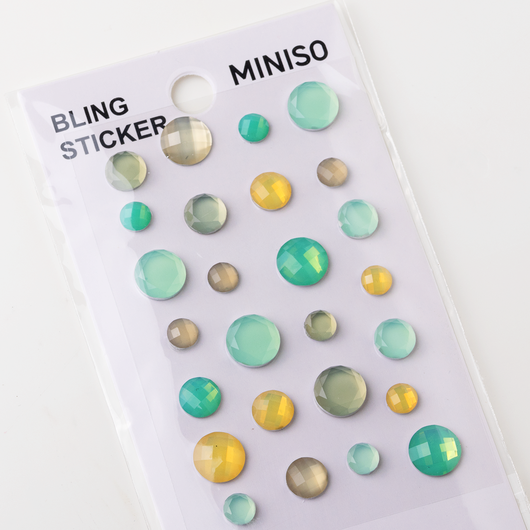 MINISO ILLUSION COLLECTION GEM STICKERS (3TYPES)(E) 2010252310107 CREATIVE DIY