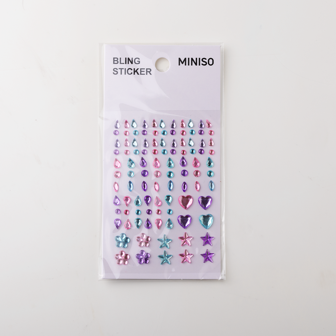 MINISO ILLUSION COLLECTION GEM STICKERS (3TYPES)(A) 2010252312101 CREATIVE DIY