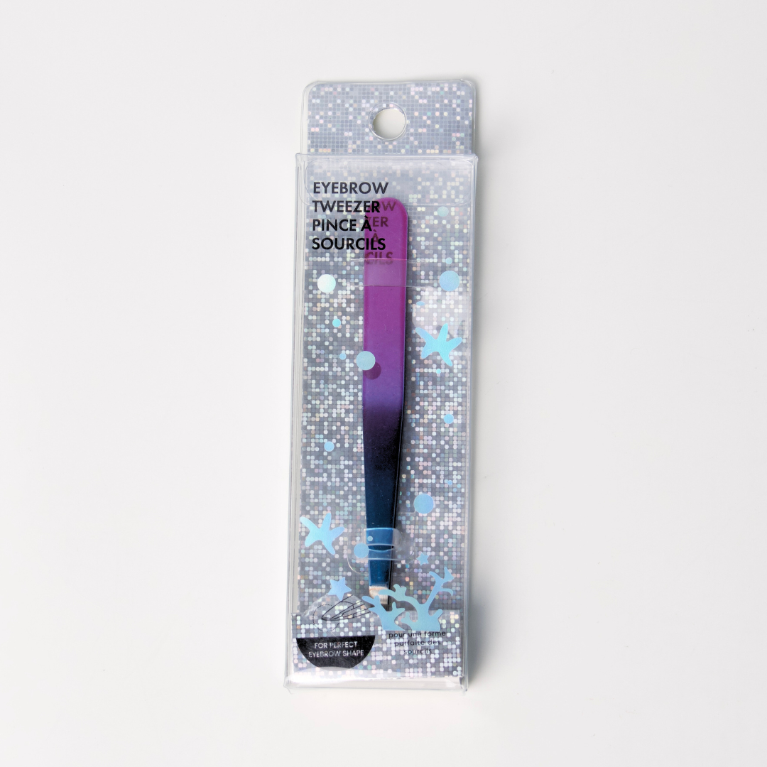 MINISO COLORFUL SERIES GRADIENT COLOR FLAT TOP EYEBROW TWEEZER 2014710210107 EYEBROW TWEEZERS/EYEBROW SCISSORS