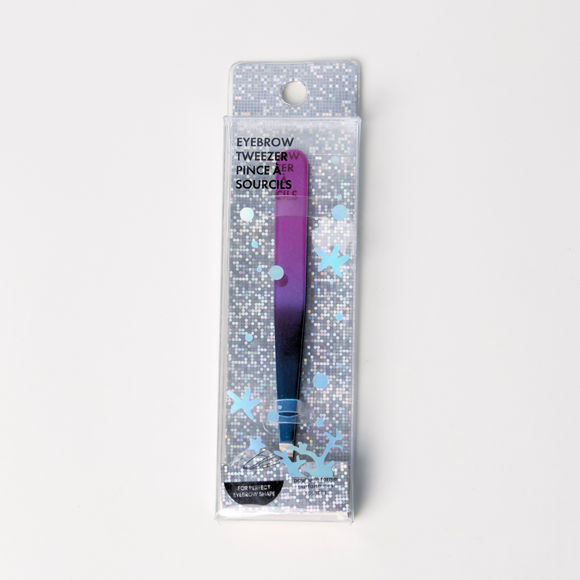 MINISO COLORFUL SERIES GRADIENT COLOR FLAT TOP EYEBROW TWEEZER 2014710210107 EYEBROW TWEEZERS/EYEBROW SCISSORS