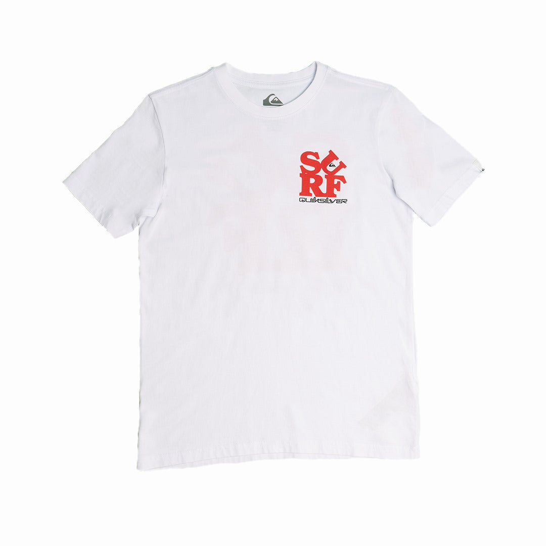 QUIKSILVER SURF SS YOUTH UQBZT03409-WBB0 T-SHIRT SHORT SLEEVE (YB)