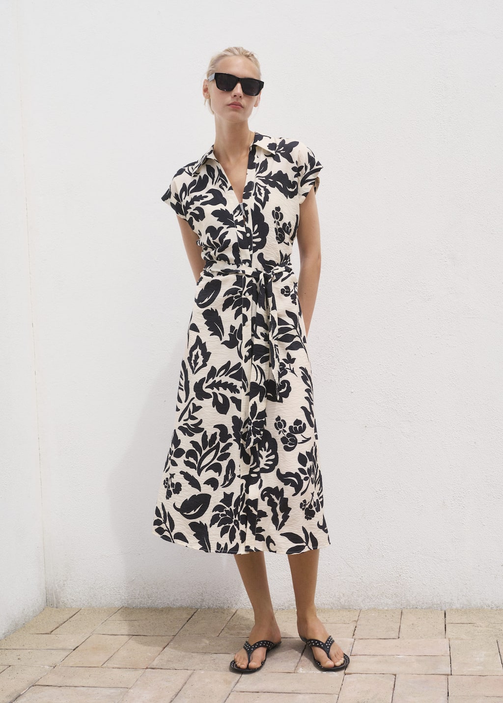 MANGO APPLE 17002538-02 MANGO WOMEN DRESS FULL LENGTH
