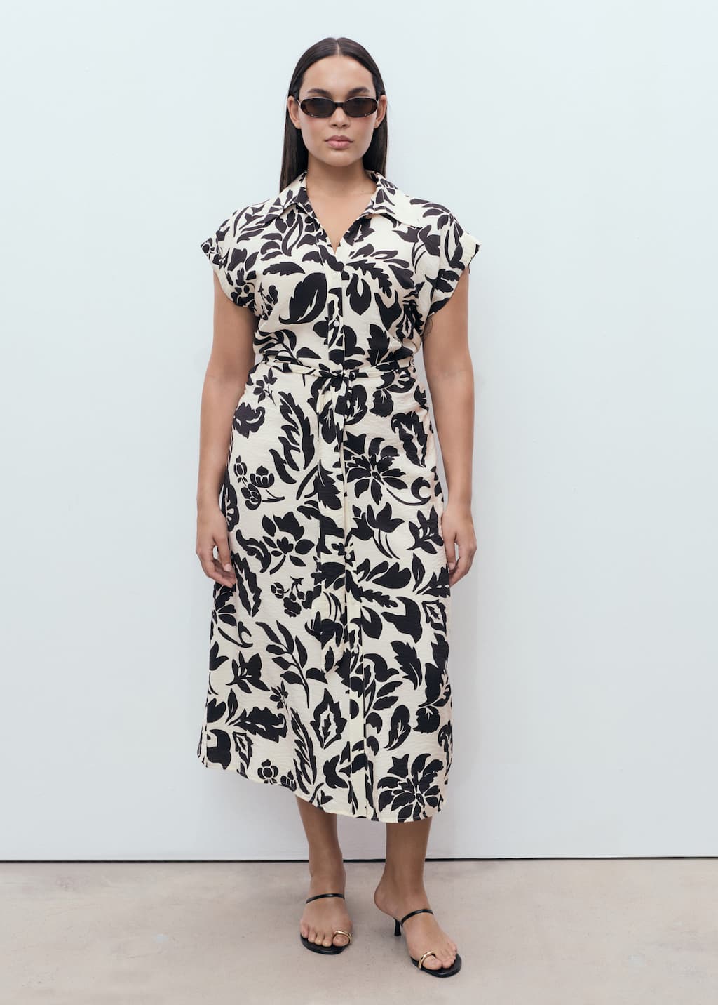 MANGO APPLE 17002538-02 MANGO WOMEN DRESS FULL LENGTH